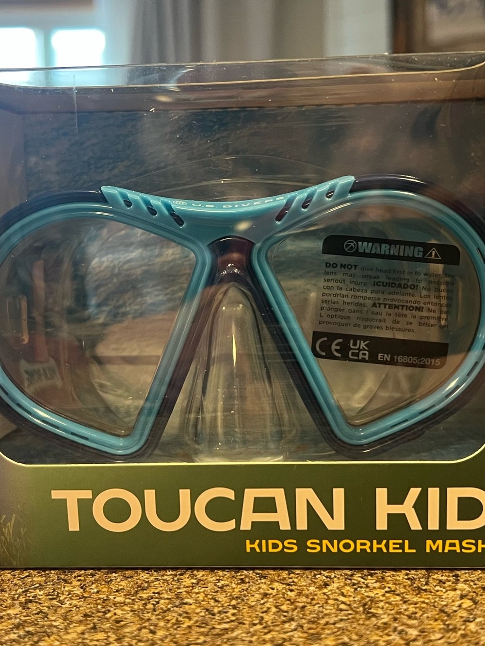 Blue Kids Snorkel Mask